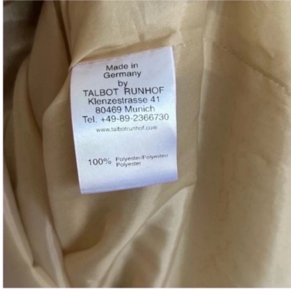 Talbot Runhof Gold Ruched Cocktail Dress - Picture 8 of 10